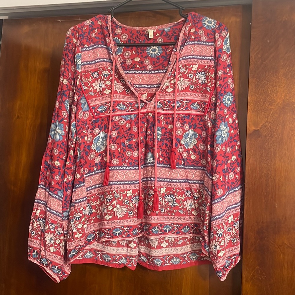 Spell Folktown OG blouse XS Wine